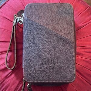 Electronic Organizer Travel tech Case Brown Leather Men's Bag